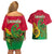 Vanuatu Islands Couples Matching Off Shoulder Short Dress and Hawaiian Shirt Polynesian Tattoo and Sea Turtle LT9 - Polynesian Pride