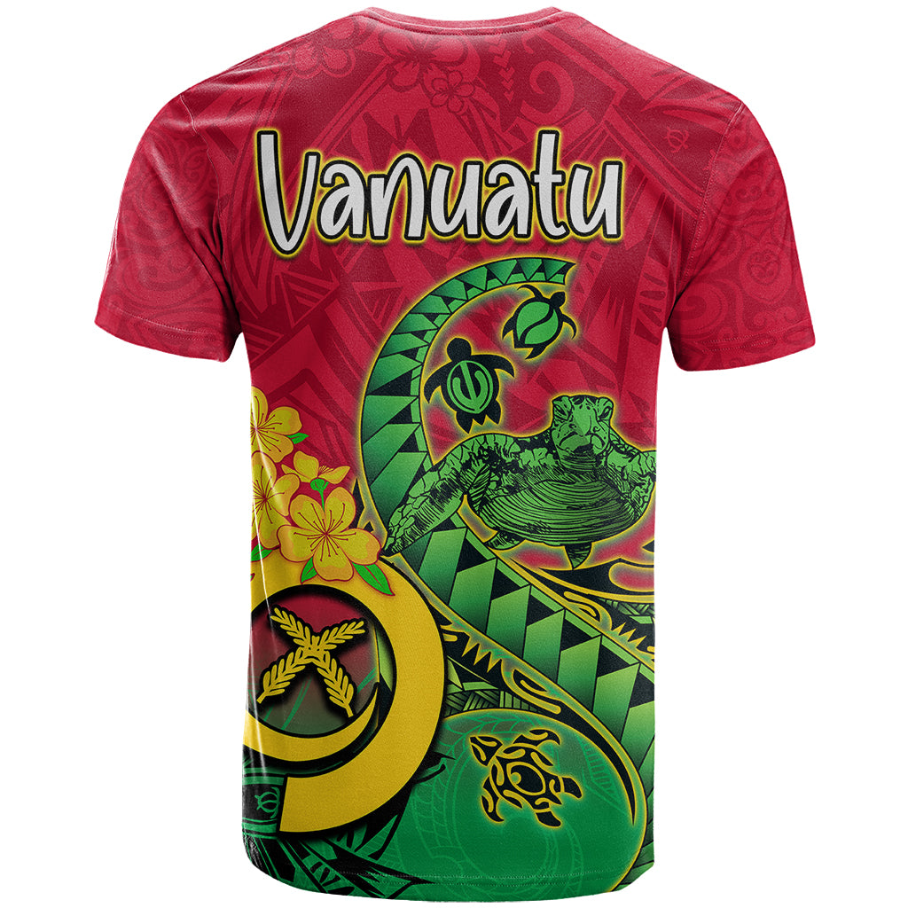 Vanuatu Islands T Shirt Polynesian Tattoo and Sea Turtle LT9 - Polynesian Pride