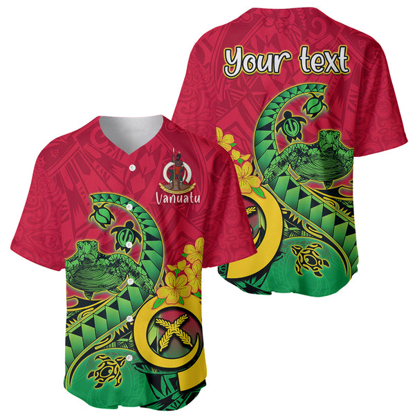 Vanuatu Football Baseball Jersey Vanuatuan Coat Of Arm Polynesian Flag Style LT14