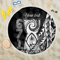 671 Guam Personalised Beach Blanket Latte Stone Tribal