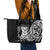 671 Guam Personalised Leather Tote Bag Latte Stone Tribal