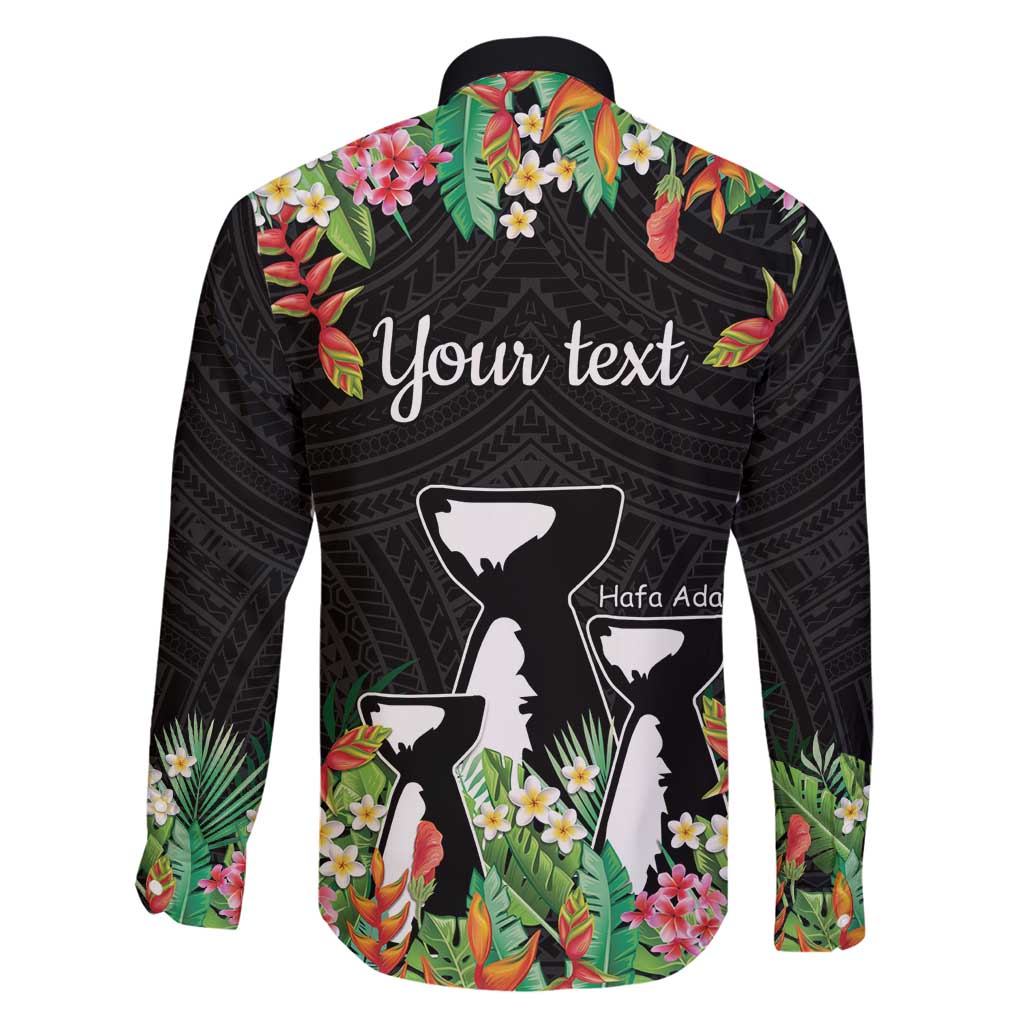 671 Guam Personalised Family Matching Mermaid Dress and Hawaiian Shirt Latte Stone and Tropical Flowers LT9 - Polynesian Pride
