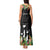 671 Guam Personalised Tank Maxi Dress Latte Stone and Tropical Flowers