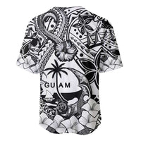 Guam Hafa Adai Guasali Flowers Baseball Jersey LT9 - Polynesian Pride