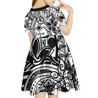Guam Hafa Adai Guasali Flowers Kid Short Sleeve Dress