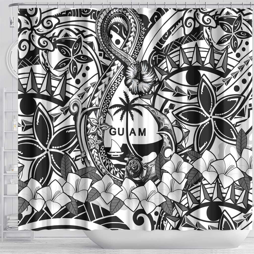Guam Hafa Adai Guasali Flowers Shower Curtain