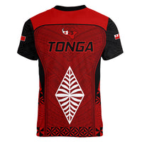 Tonga Rugby Women V Neck T Shirt Go Champions World Cup 2023 Ngatu Unique LT9 - Polynesian Pride