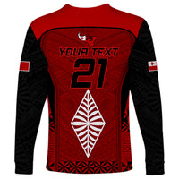 Custom Tonga Rugby Long Sleeve Shirt Go Champions World Cup 2023 Ngatu Unique LT9 - Polynesian Pride