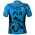 Fiji Rugby Polo Shirt Go Champions World Cup 2023 Tapa Unique Blue Vibe LT9 Blue - Polynesian Pride