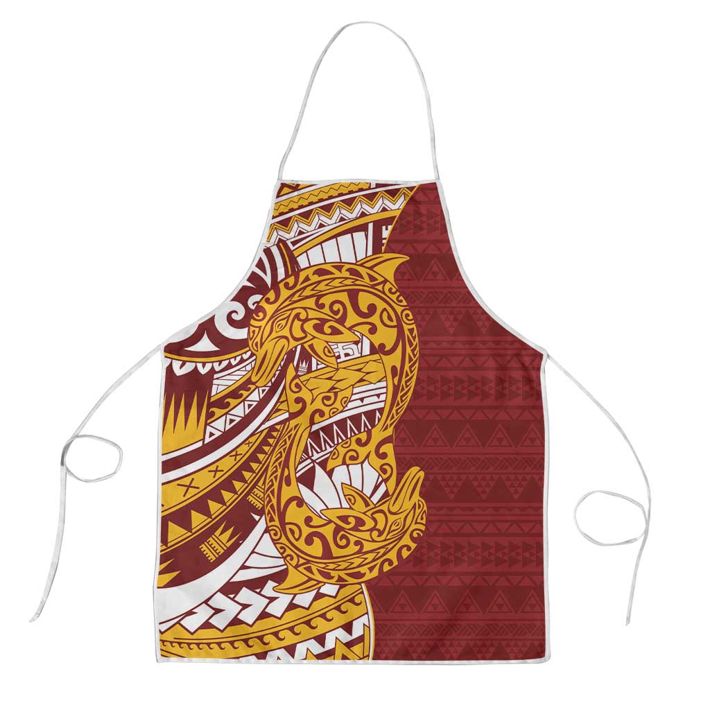 Couple Dolphins Maori Motif Apron - Polynesian Pride