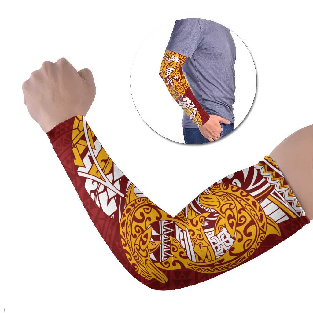 Couple Dolphins Maori Motif Arm Sleeves - Polynesian Pride