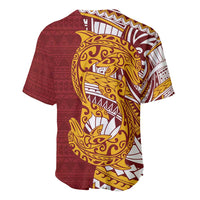 Couple Dolphins Maori Motif Baseball Jersey - Polynesian Pride