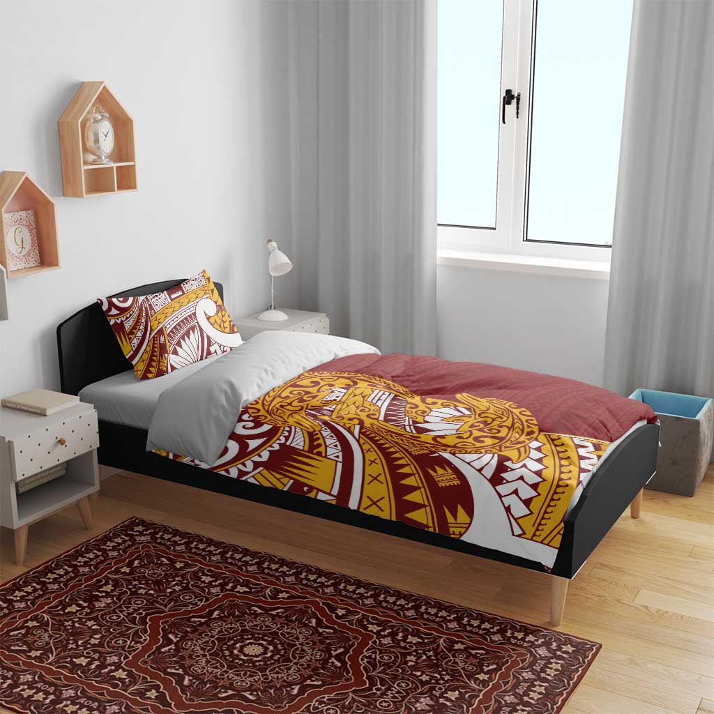 Couple Dolphins Maori Motif Bedding Set - Polynesian Pride