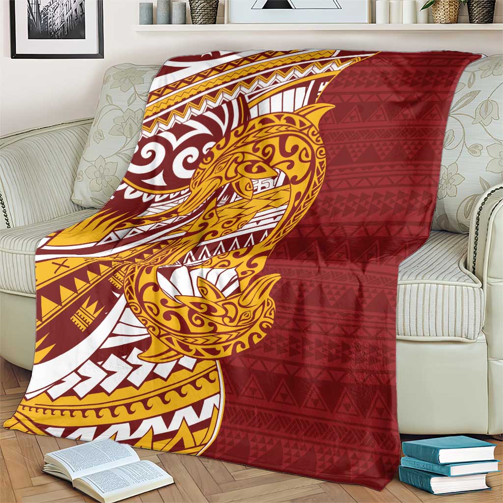 Couple Dolphins Maori Motif Blanket - Polynesian Pride