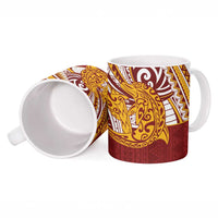 Couple Dolphins Maori Motif Ceramic Mug - Polynesian Pride