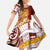 Couple Dolphins Maori Motif Family Matching Off The Shoulder Long Sleeve Dress and Hawaiian Shirt - Polynesian Pride