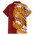 Couple Dolphins Maori Motif Family Matching Short Sleeve Bodycon Dress and Hawaiian Shirt - Polynesian Pride