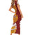 Couple Dolphins Maori Motif Family Matching Short Sleeve Bodycon Dress and Hawaiian Shirt - Polynesian Pride