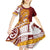Couple Dolphins Maori Motif Kid Short Sleeve Dress - Polynesian Pride