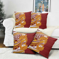 Couple Dolphins Maori Motif Pillow Cover - Polynesian Pride