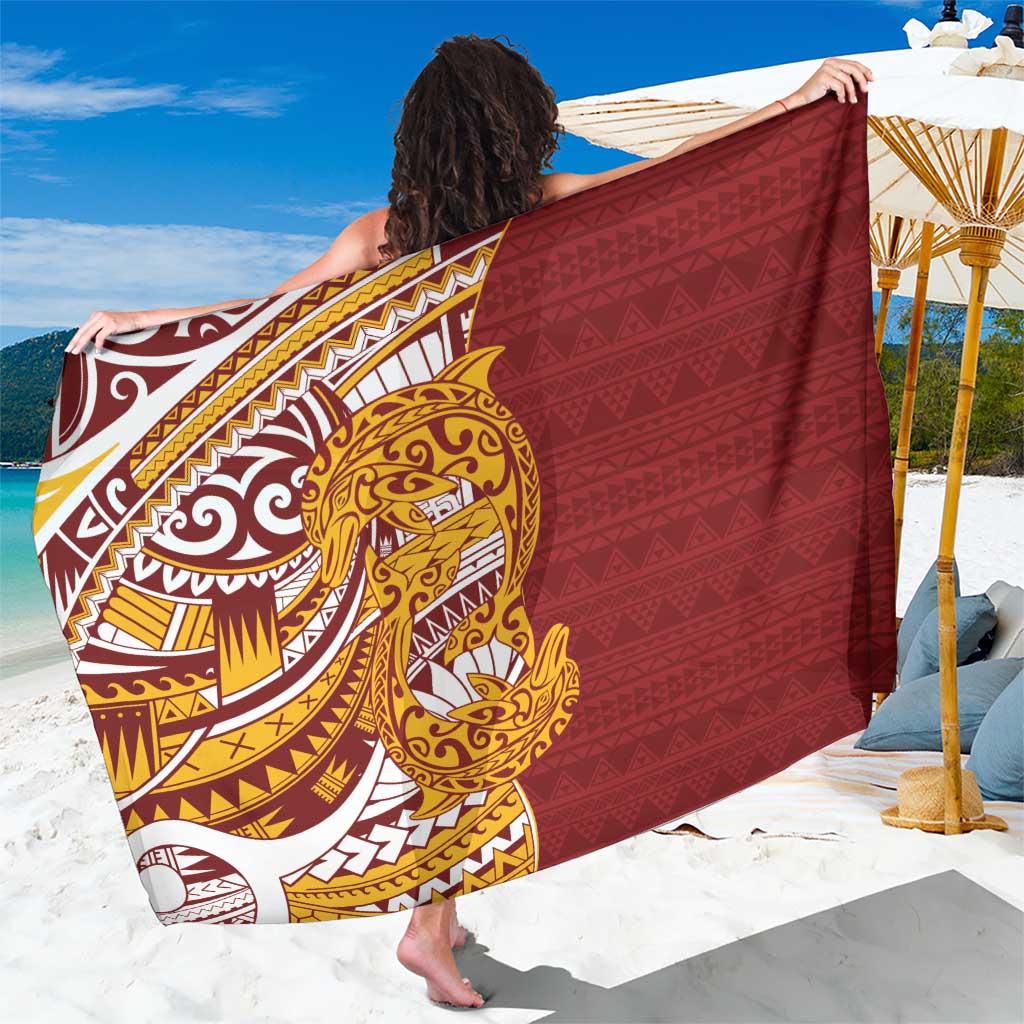 Couple Dolphins Maori Motif Sarong - Polynesian Pride