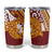 Couple Dolphins Maori Motif Tumbler Cup - Polynesian Pride