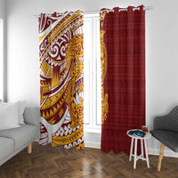 Couple Dolphins Maori Motif Window Curtain - Polynesian Pride