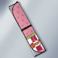 Japanese Asanoha Pattern Auto Sun Shade Charm Against Evil Spirits - Polynesian Pride