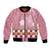 Japanese Asanoha Pattern Bomber Jacket Charm Against Evil Spirits - Polynesian Pride