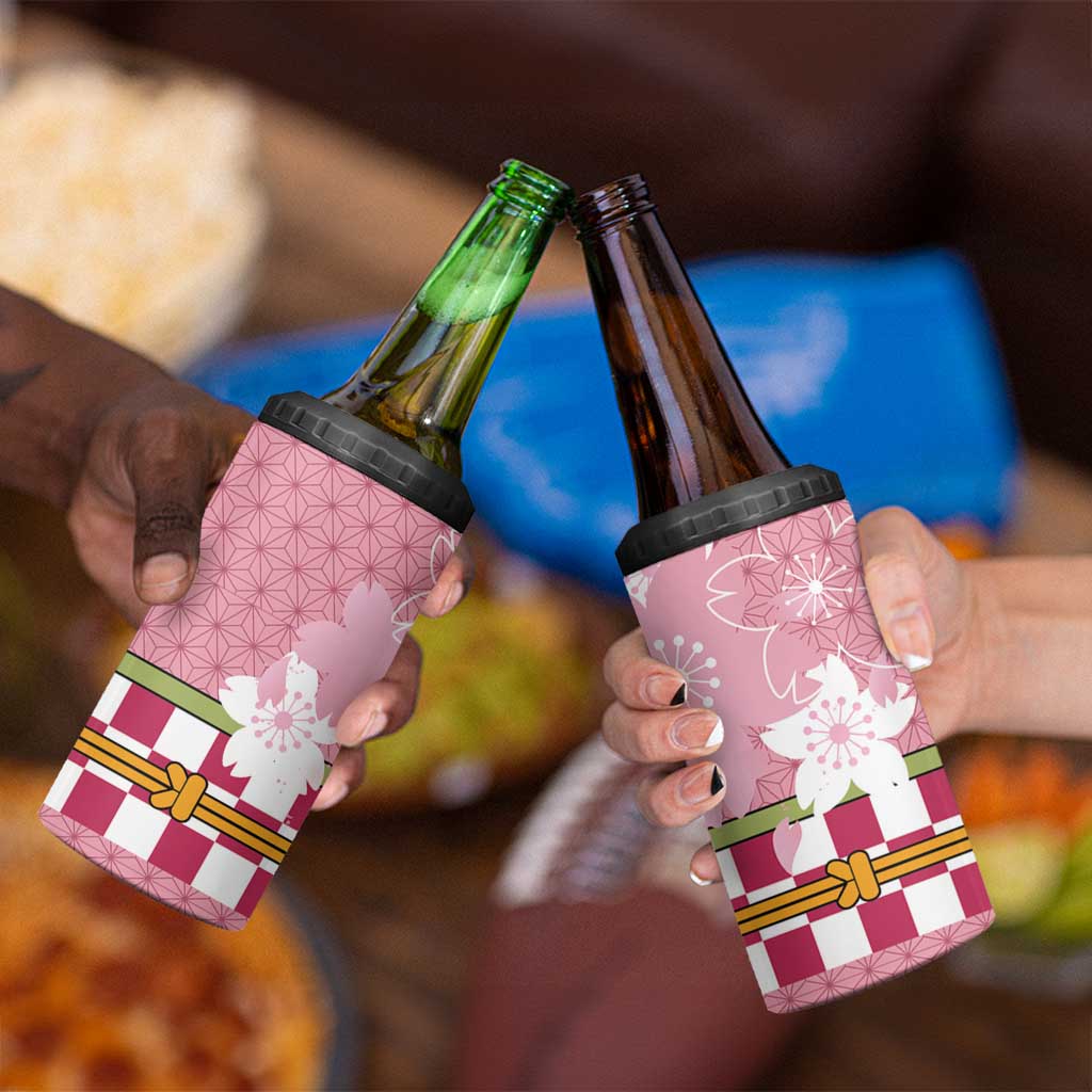 Japanese Asanoha Pattern 4 in 1 Can Cooler Tumbler Charm Against Evil Spirits - Polynesian Pride