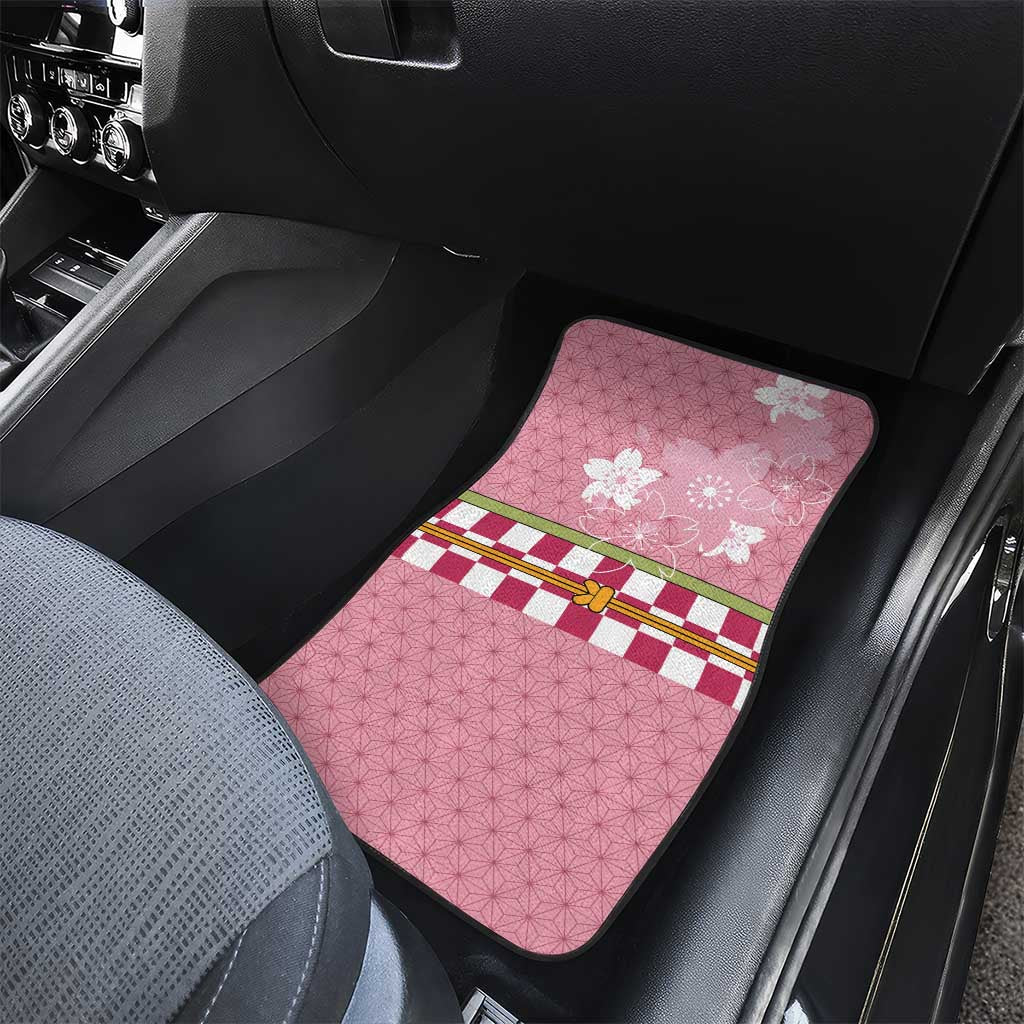 Japanese Asanoha Pattern Car Mats Charm Against Evil Spirits - Polynesian Pride