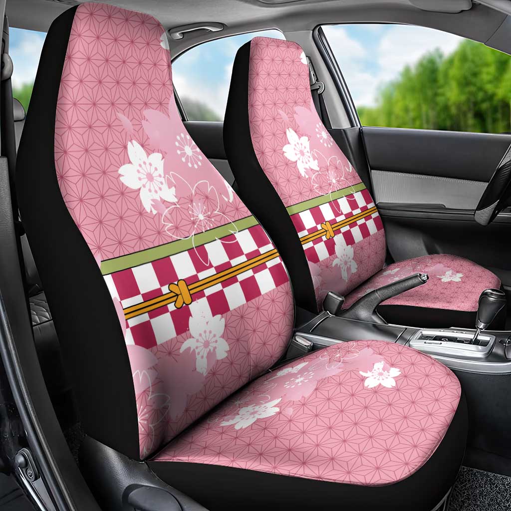 Japanese Asanoha Pattern Car Seat Cover Charm Against Evil Spirits - Polynesian Pride