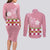 Japanese Asanoha Pattern Couples Matching Long Sleeve Bodycon Dress and Long Sleeve Button Shirt Charm Against Evil Spirits - Polynesian Pride