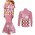 Japanese Asanoha Pattern Couples Matching Mermaid Dress and Long Sleeve Button Shirt Charm Against Evil Spirits - Polynesian Pride