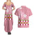 Japanese Asanoha Pattern Couples Matching Summer Maxi Dress and Hawaiian Shirt Charm Against Evil Spirits - Polynesian Pride