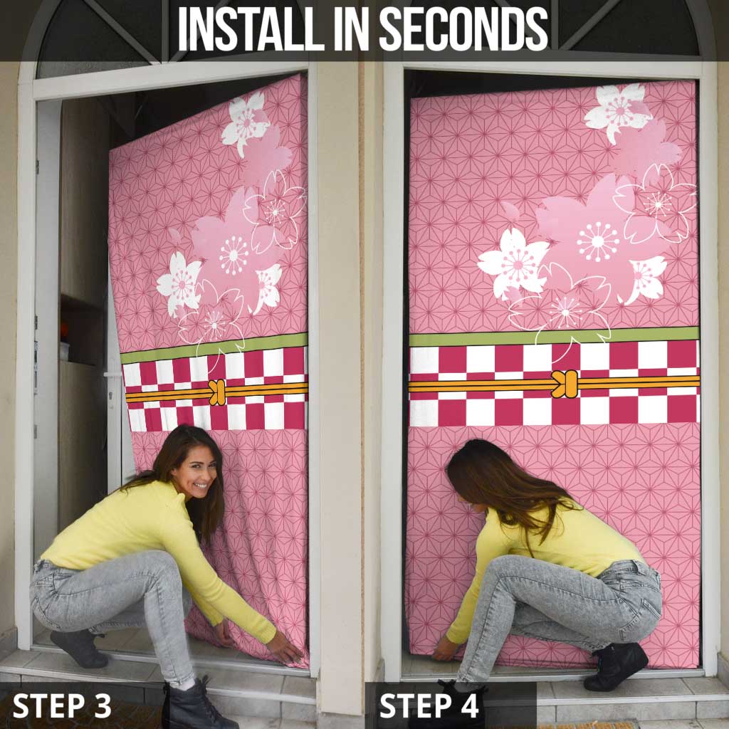 Japanese Asanoha Pattern Door Cover Charm Against Evil Spirits - Polynesian Pride