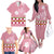 Japanese Asanoha Pattern Family Matching Off The Shoulder Long Sleeve Dress and Hawaiian Shirt Charm Against Evil Spirits - Polynesian Pride
