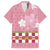 Japanese Asanoha Pattern Family Matching Off The Shoulder Long Sleeve Dress and Hawaiian Shirt Charm Against Evil Spirits - Polynesian Pride