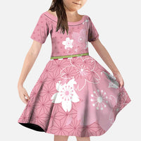 Japanese Asanoha Pattern Family Matching Puletasi and Hawaiian Shirt Charm Against Evil Spirits - Polynesian Pride