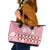 Japanese Asanoha Pattern Leather Tote Bag Charm Against Evil Spirits - Polynesian Pride