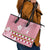Japanese Asanoha Pattern Leather Tote Bag Charm Against Evil Spirits - Polynesian Pride