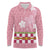 Japanese Asanoha Pattern Long Sleeve Polo Shirt Charm Against Evil Spirits - Polynesian Pride