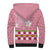 Japanese Asanoha Pattern Sherpa Hoodie Charm Against Evil Spirits - Polynesian Pride