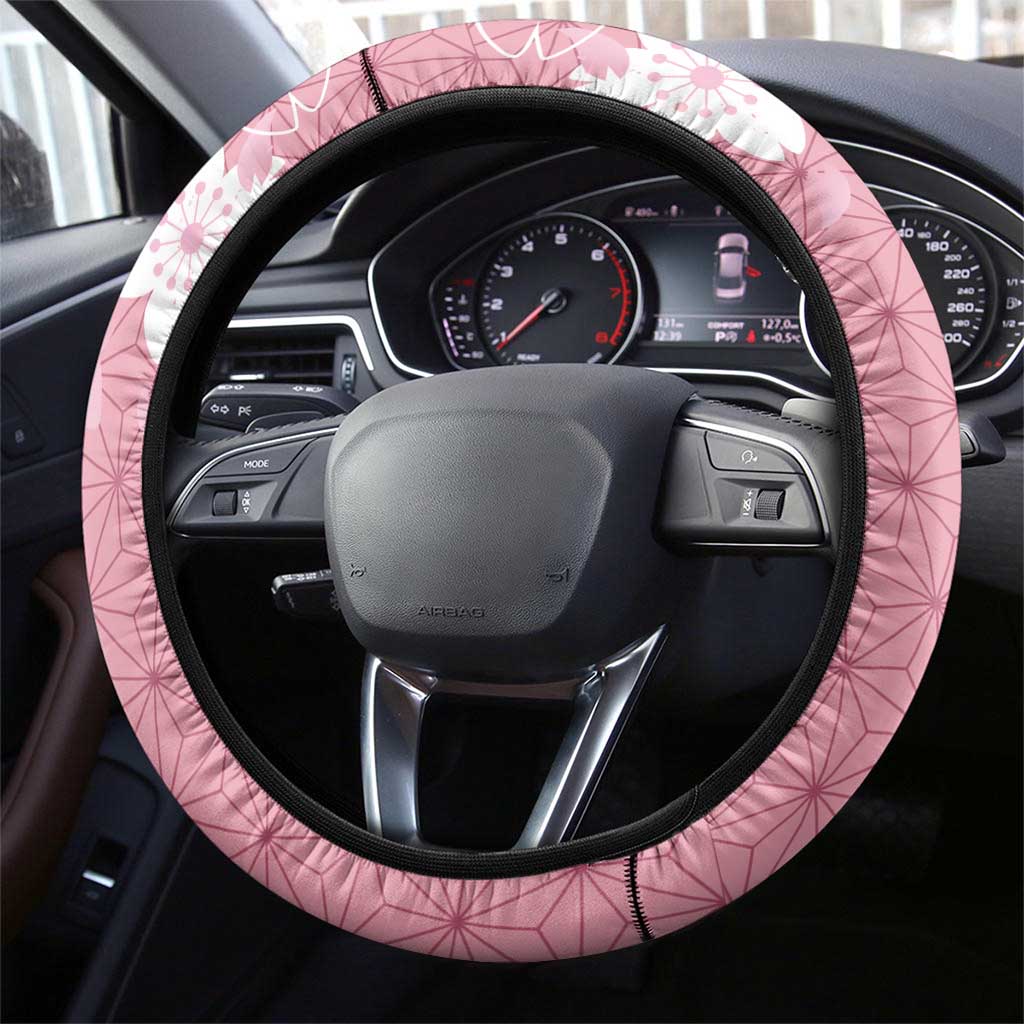 Japanese Asanoha Pattern Steering Wheel Cover Charm Against Evil Spirits - Polynesian Pride