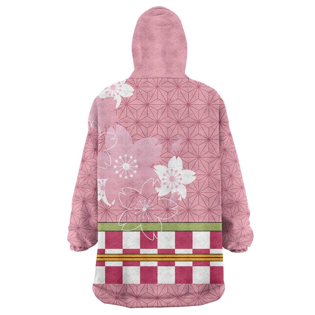 Japanese Asanoha Pattern Wearable Blanket Hoodie Charm Against Evil Spirits - Polynesian Pride