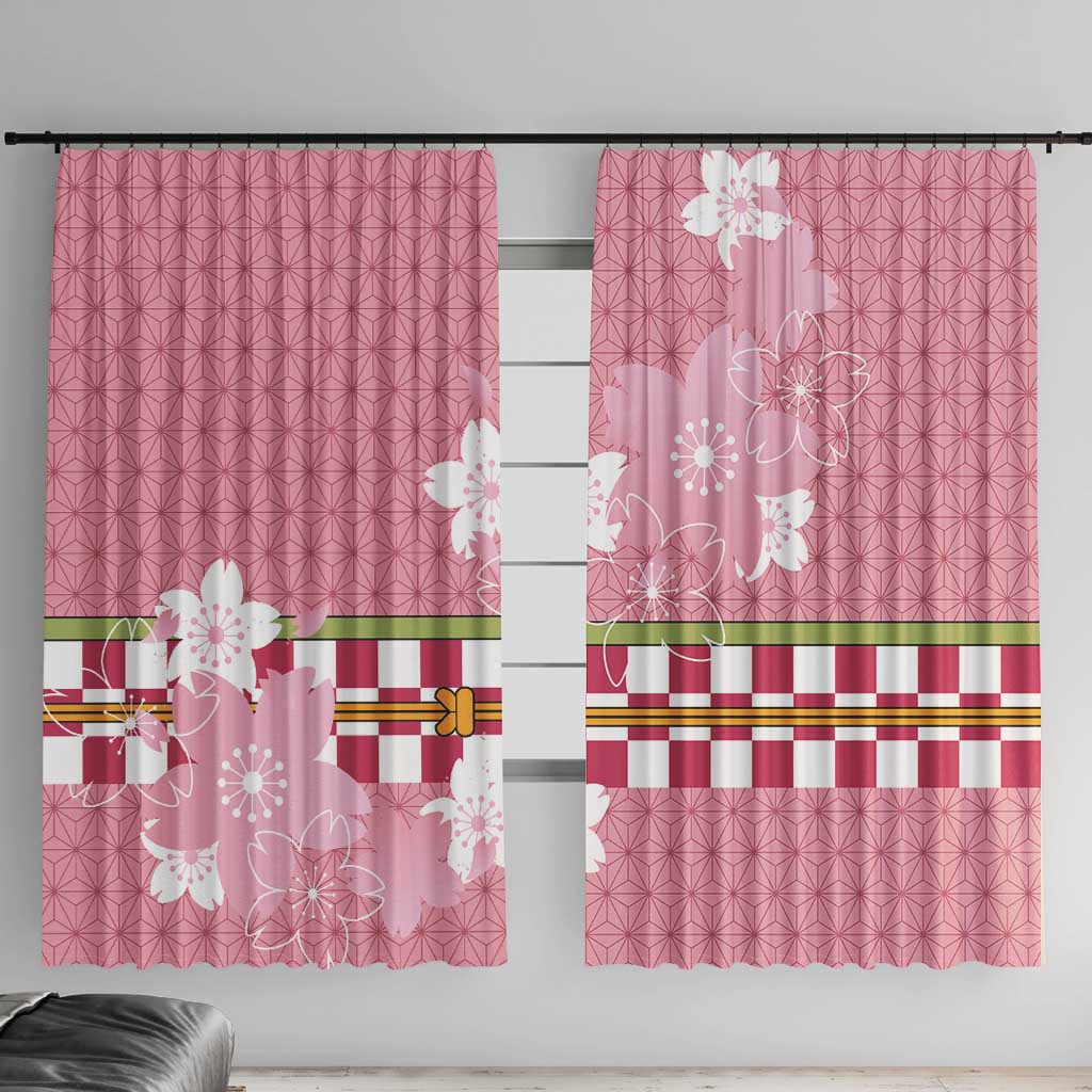 Japanese Asanoha Pattern Window Curtain Charm Against Evil Spirits - Polynesian Pride