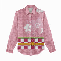 Japanese Asanoha Pattern Women Casual Shirt Charm Against Evil Spirits - Polynesian Pride