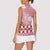 Japanese Asanoha Pattern Women Sleeveless Polo Shirt Charm Against Evil Spirits - Polynesian Pride