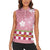 Japanese Asanoha Pattern Women Sleeveless Polo Shirt Charm Against Evil Spirits - Polynesian Pride