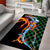 Japanese Asanoha Pattern Area Rug Sun Flame Slayer Dragon Hinokami Kagura Spirit - Polynesian Pride